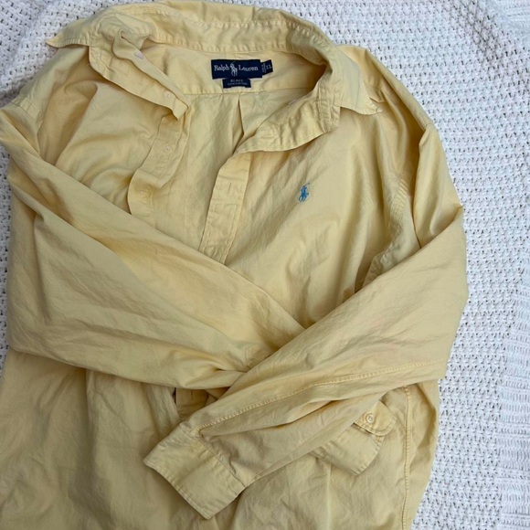 Ralph Lauren yellow button down Shirt - Picture 1 of 2